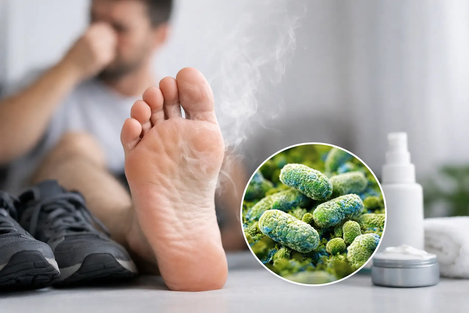 Foot Odor Caused by Bacteria: What Helps?